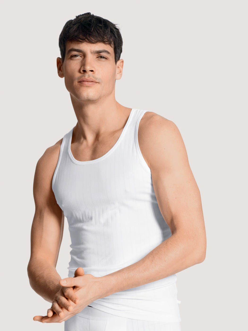 Calida Ribbed Tank-Top White