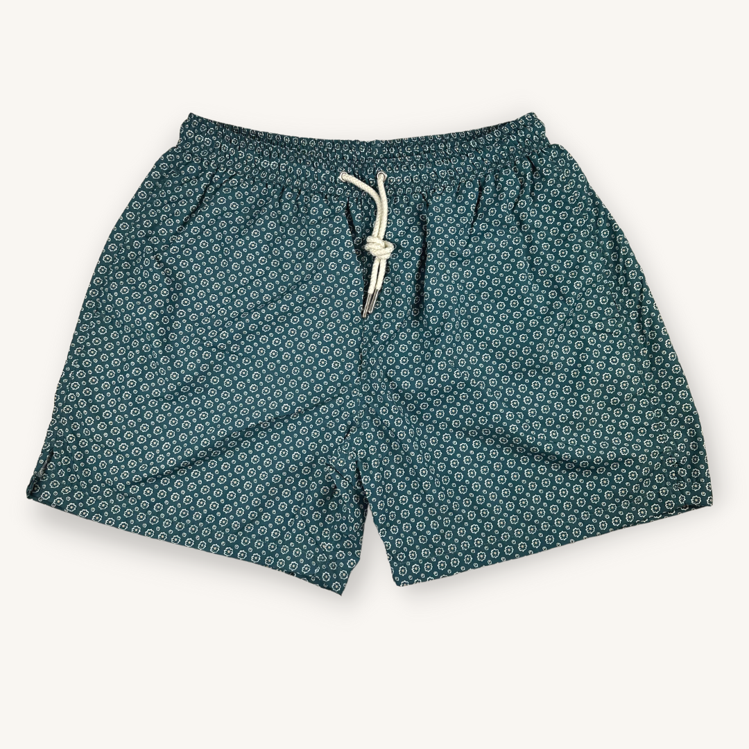 Portia 1924 Swimshorts Petrol Floral