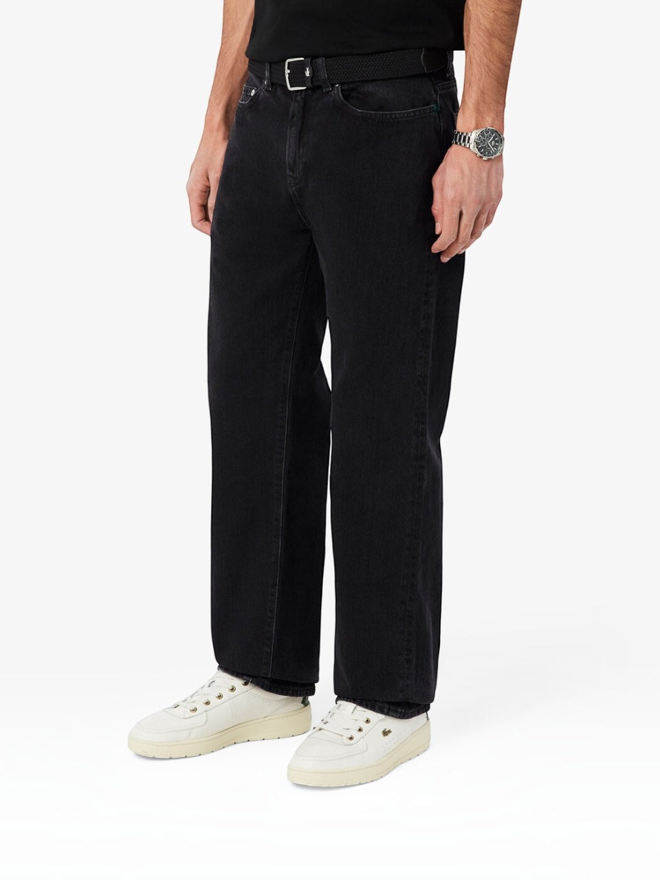 Lacoste 5 Pocket Straight Cut Jeans Black