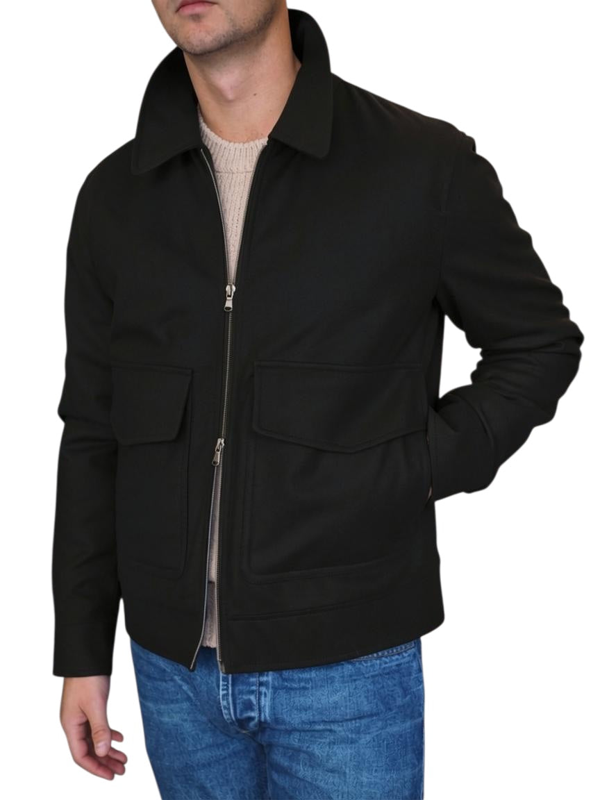 L.B.M. 1911 Short Wool Jacket Black