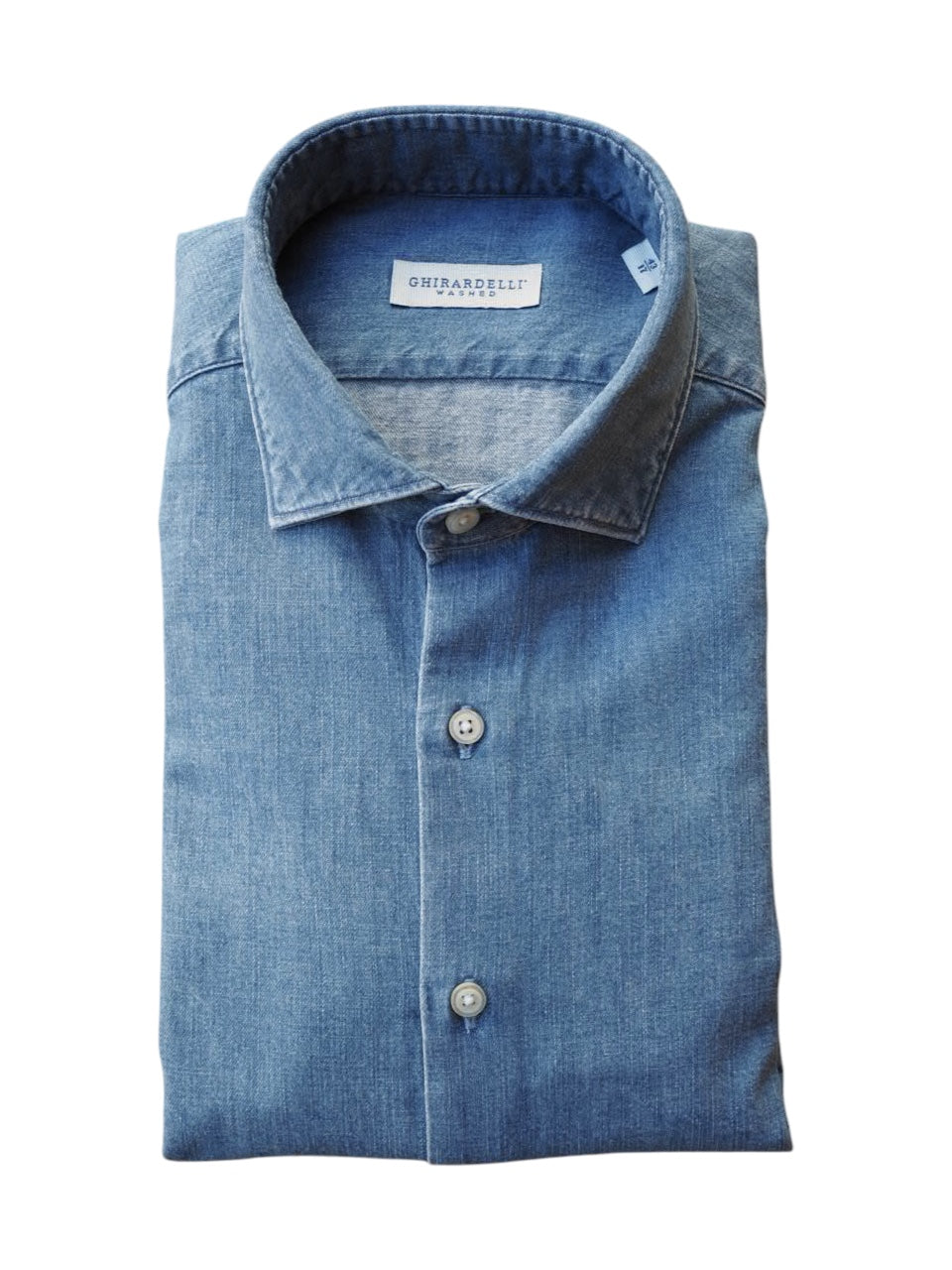 Ghirardelli 1911 Washed Cotton Denim Shirt