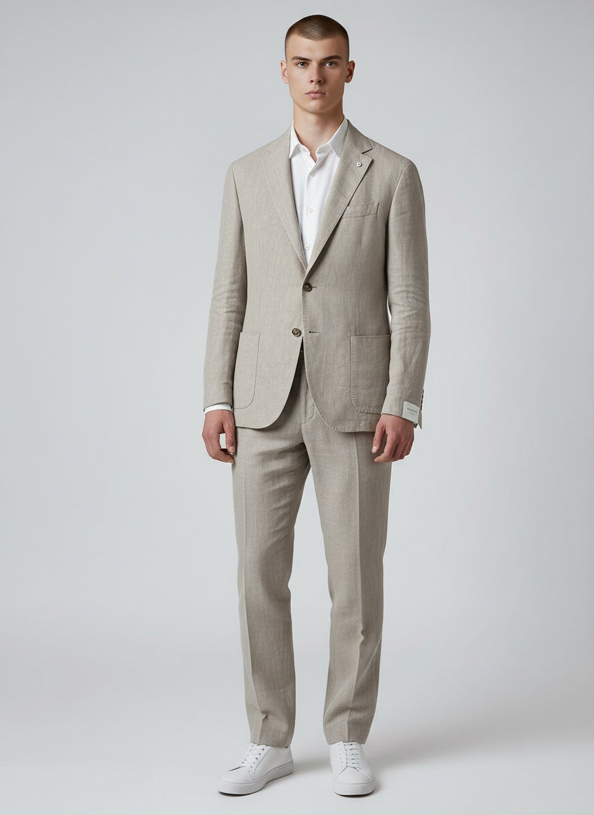 Linen Suit Beige