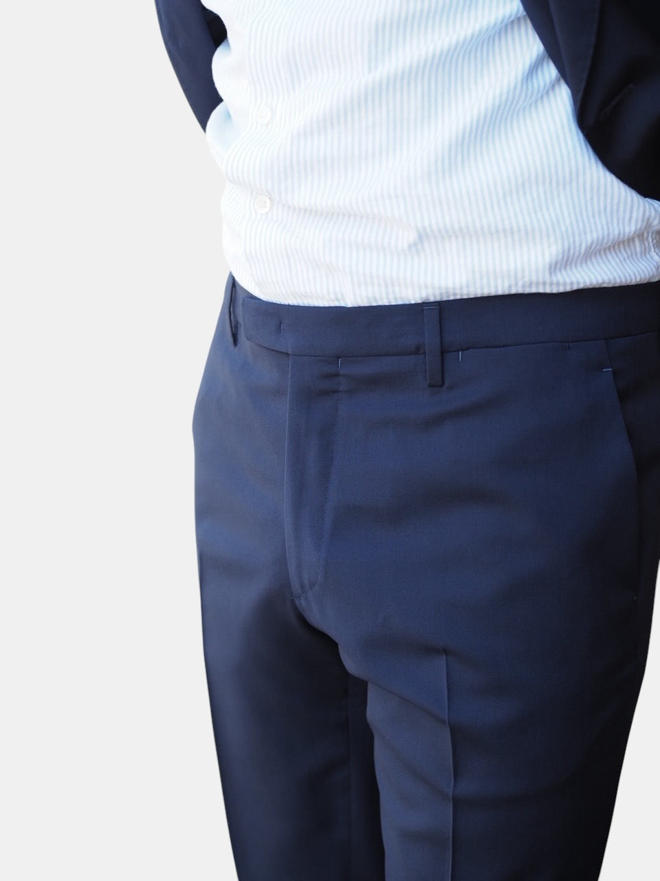 Boglioli Wool Twill Suit Navy