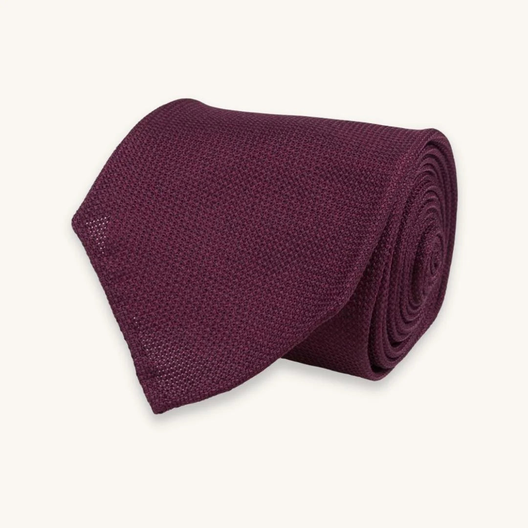 Portia Tie Garza Silk Burgundy