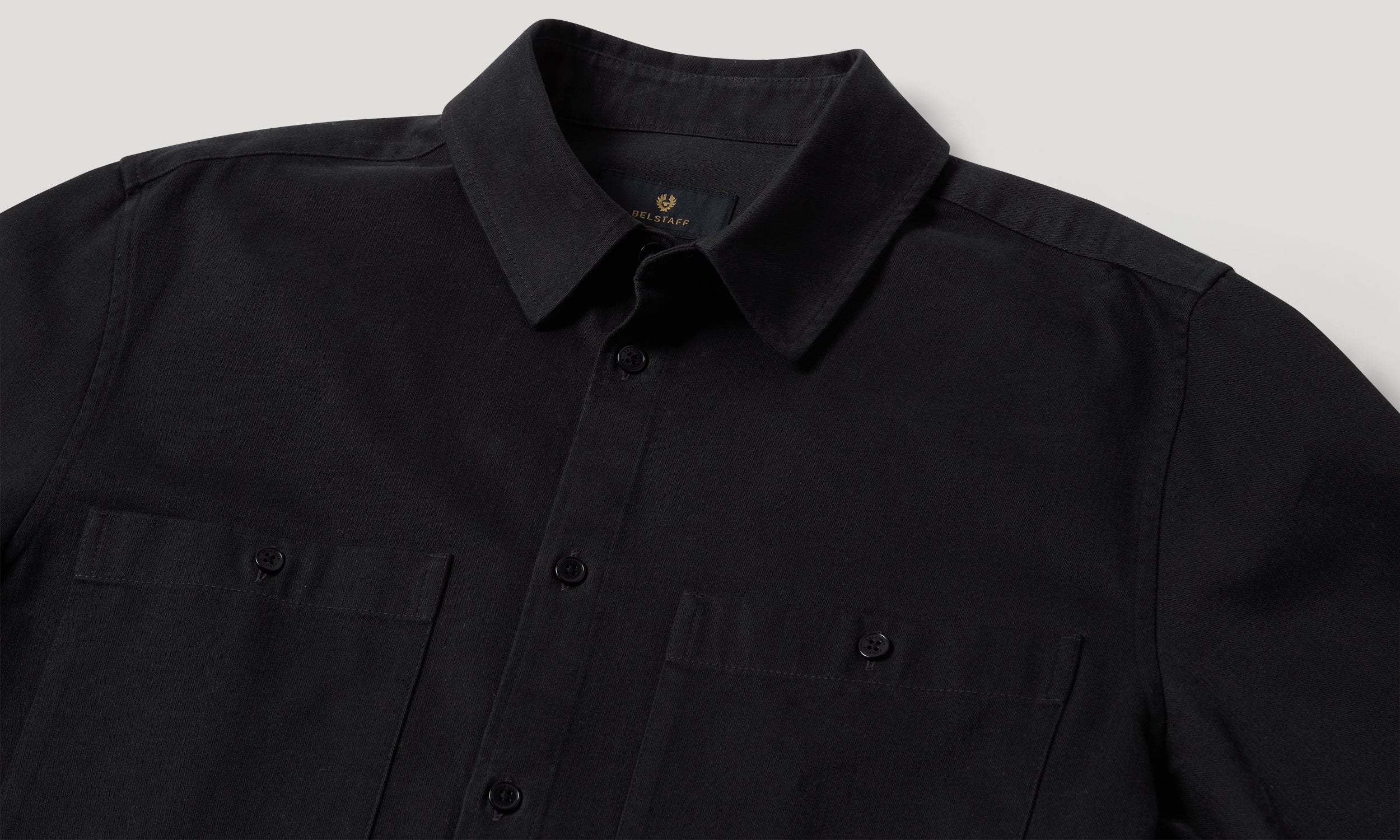 Belstaff Outpost Shirt Cotton Herringbone
