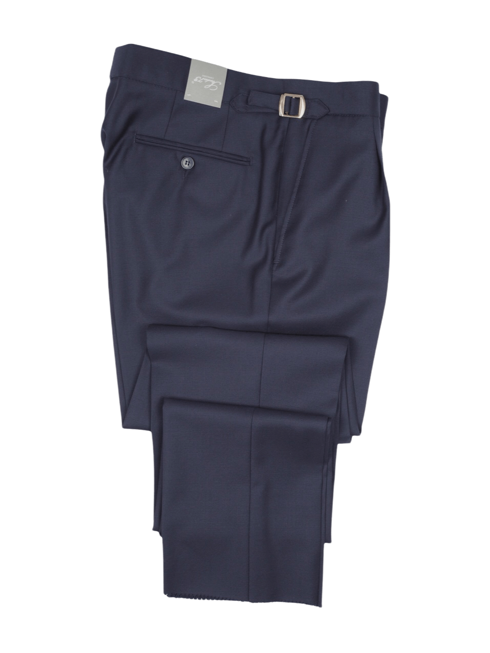 Studio 73 Wool Trousers With Side Adjusters Navy