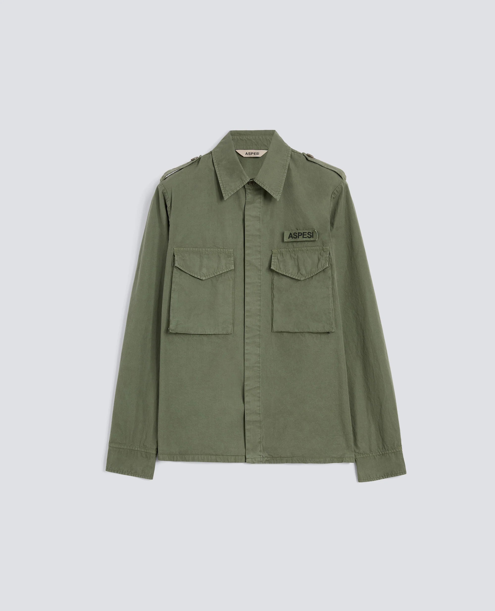 Cotton Field Shirt Jacket Green