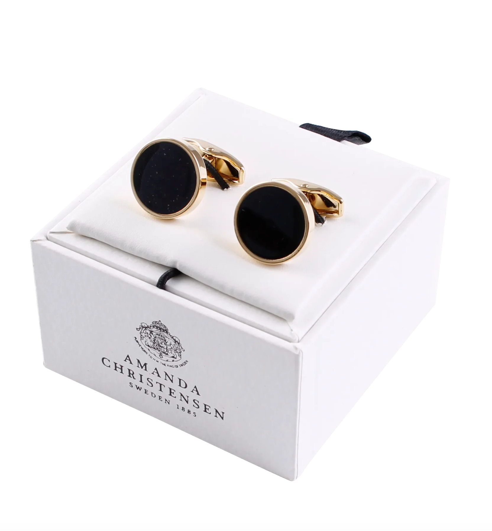 Amanda Christensen Manschettknappar gold Black