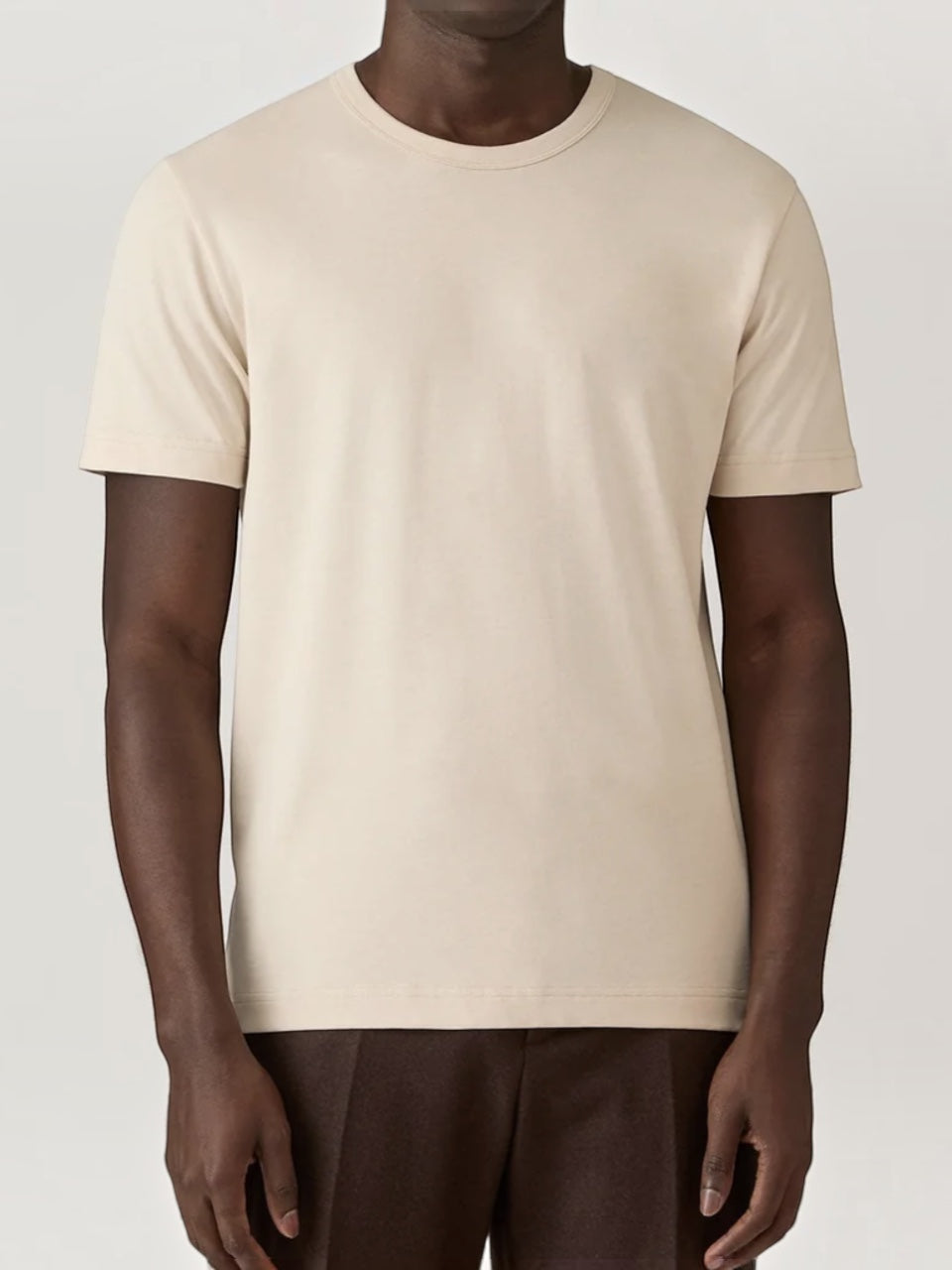 Sunspel Heavyweight Classic T‑shirt Beige