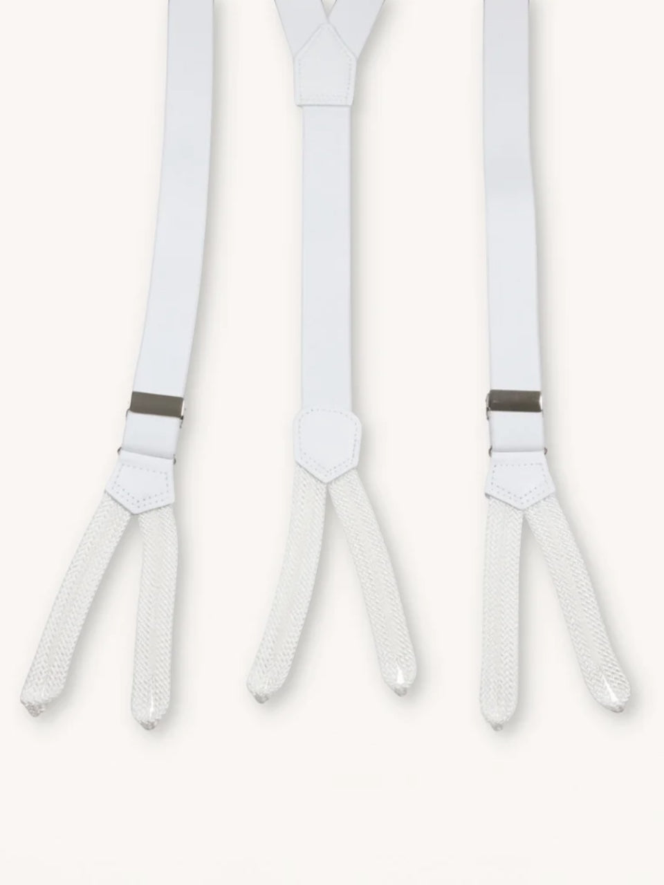 Portia 1924 Exclusive Narrow Suspenders White