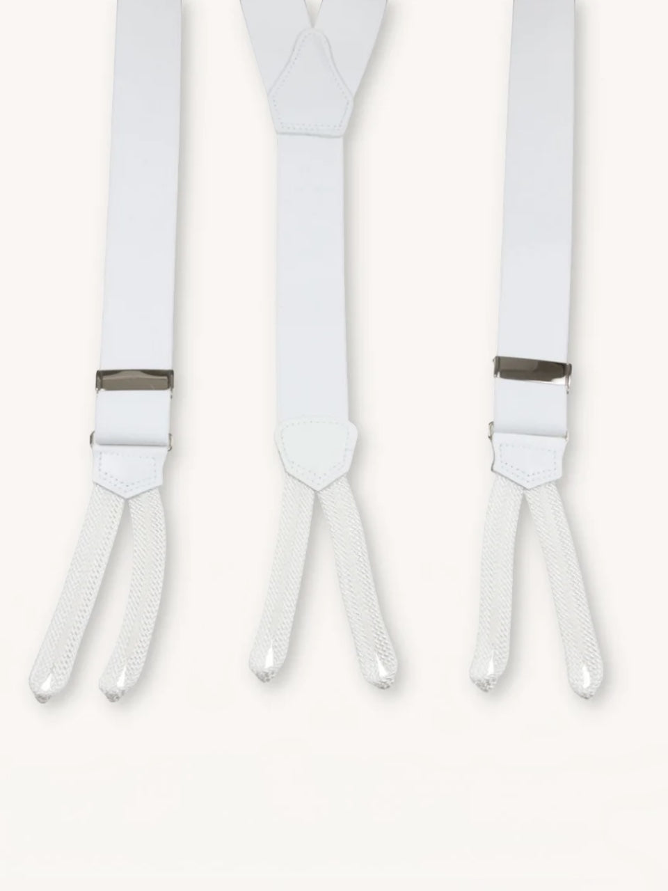 Portia 1924 Exclusive Wide Suspenders White