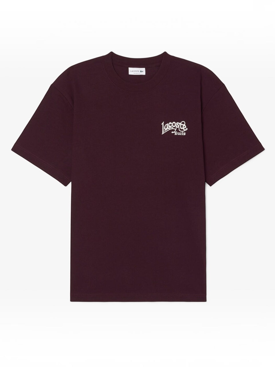 Lacoste Heavy Cotton Jersey Embroidery Accent T-shirt Red