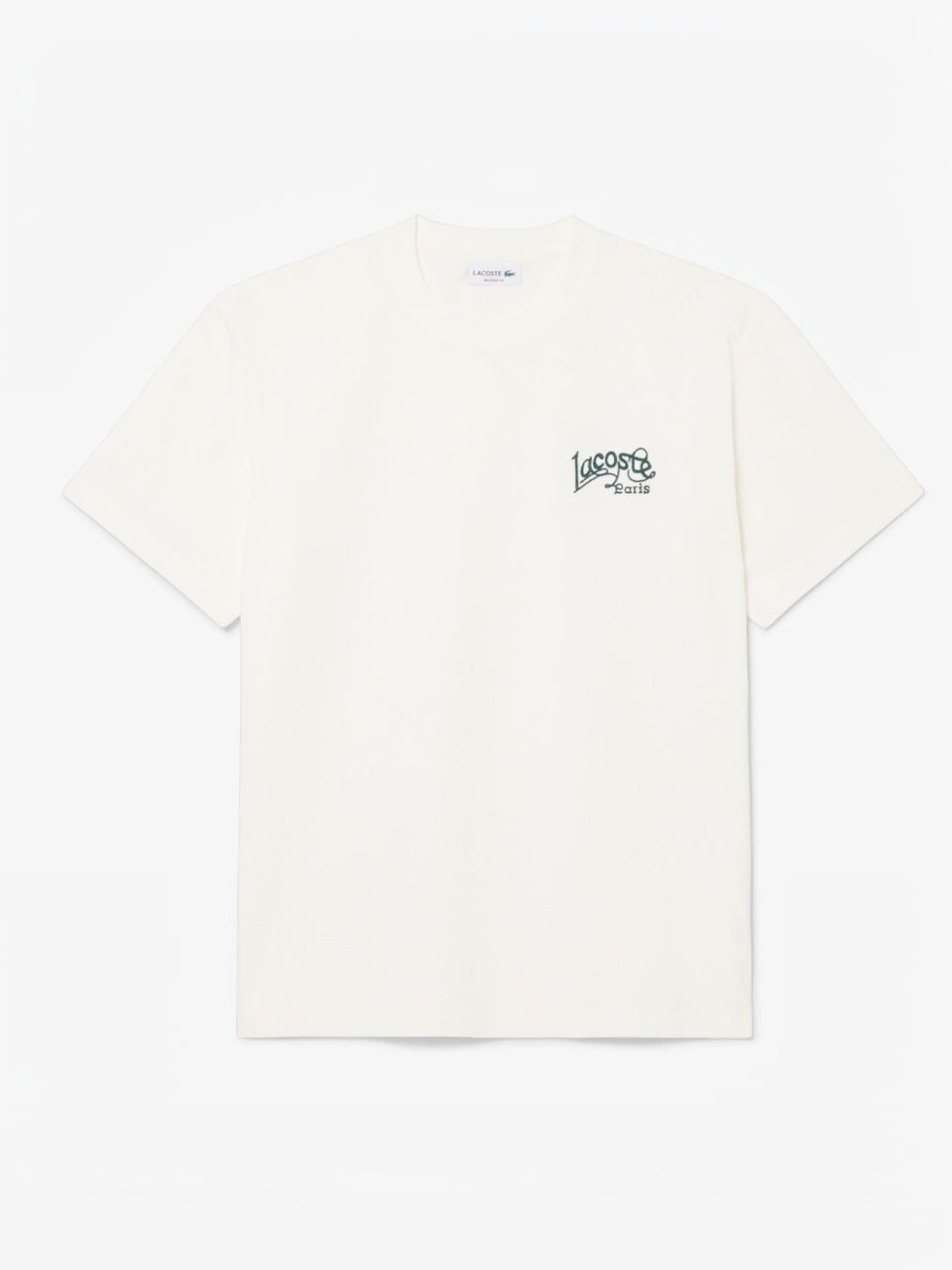Lacoste Heavy Cotton Jersey Embroidery Accent T-shirt White