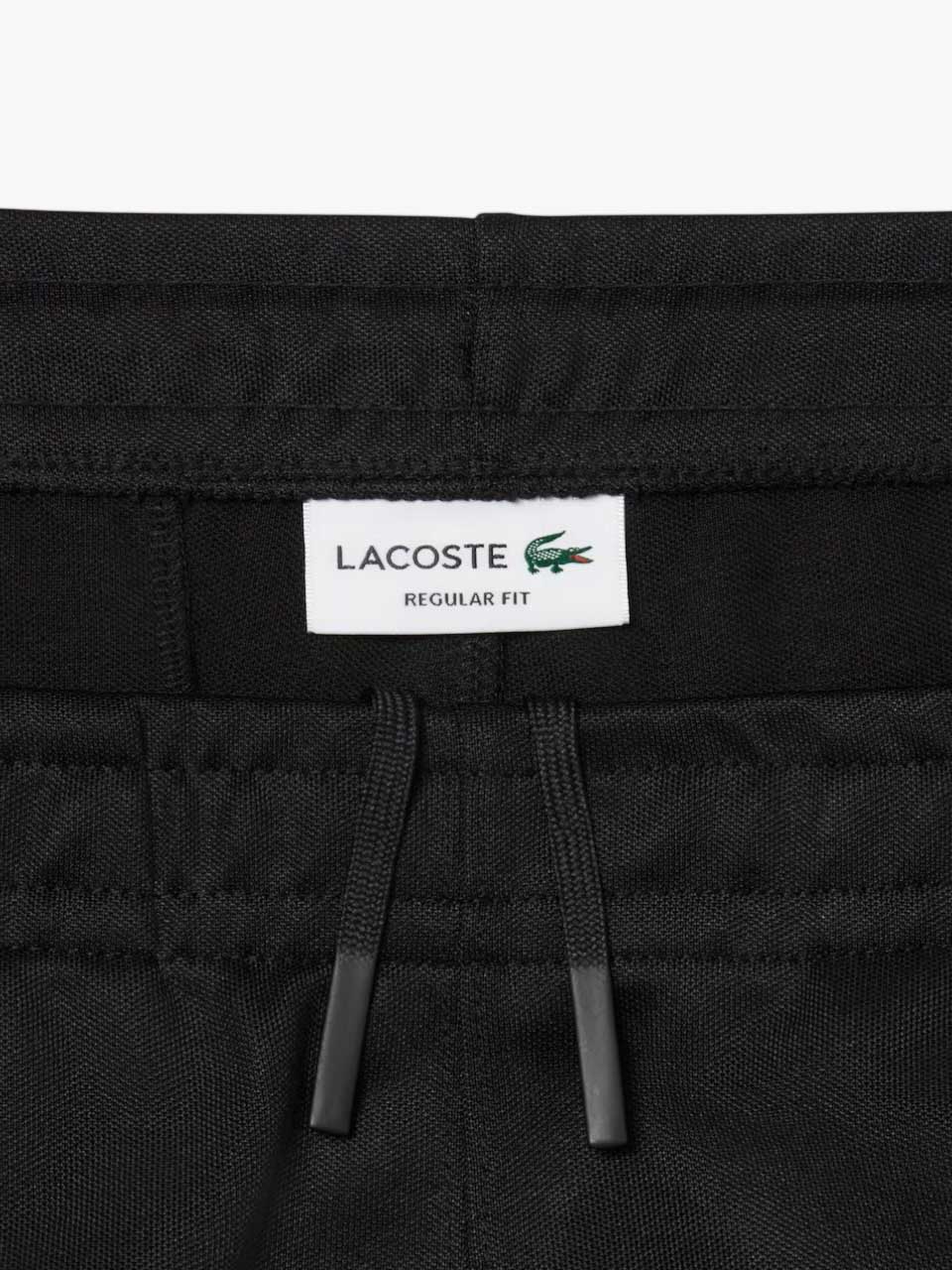 Trim Accent Piqué Sweatpants Black