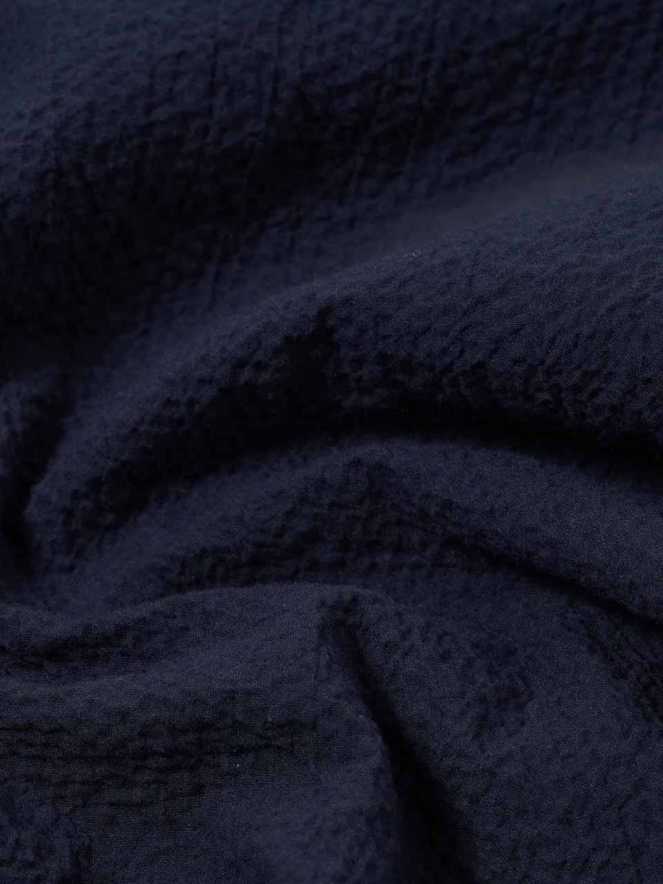 Seersucker Shirting Road Shirt Navy