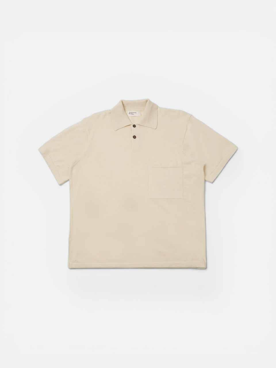 Woolcot Bio S/S Pullover Knit Shirt II Beige