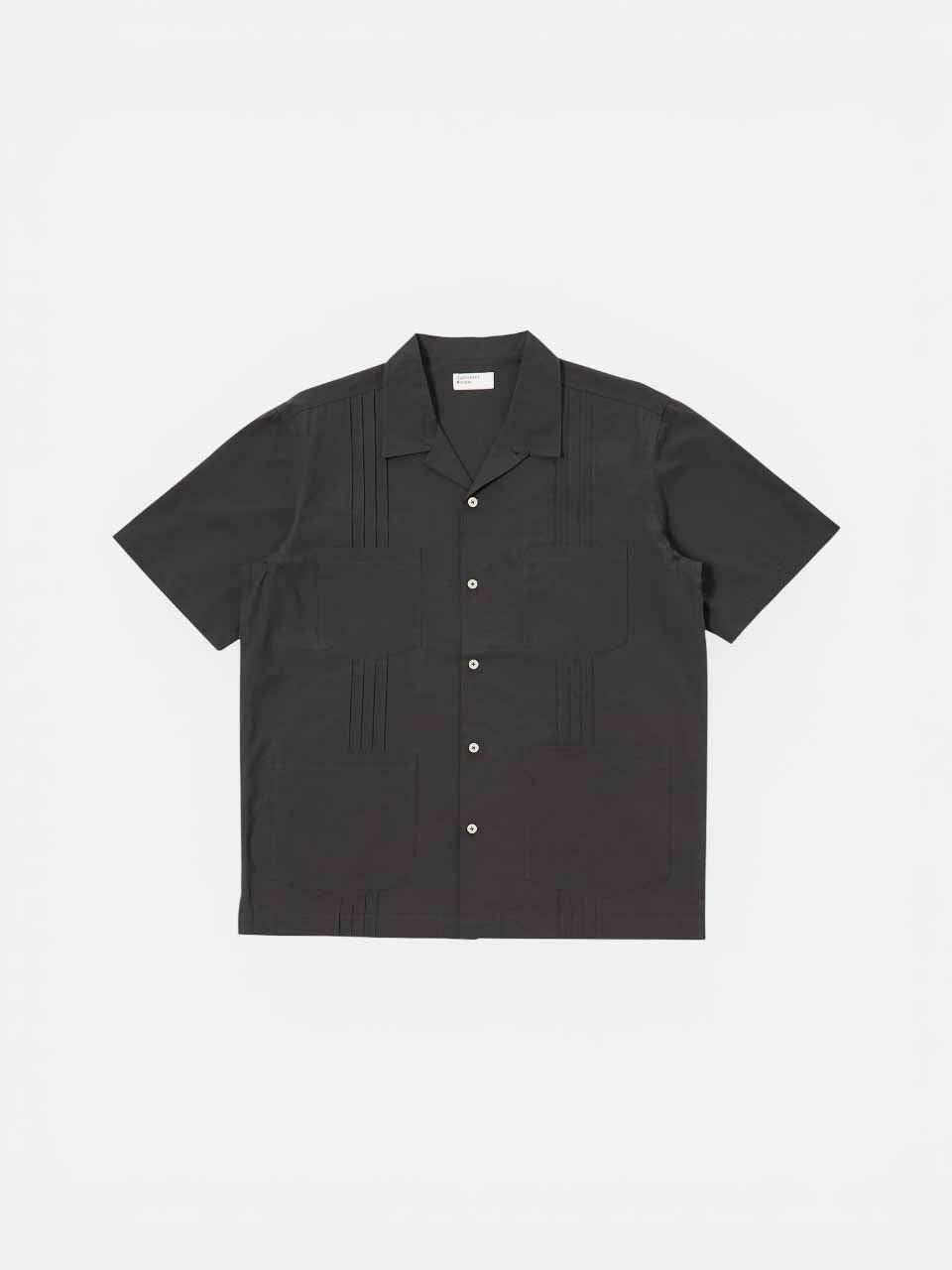 Tech Cotton S/S Dwight Overshirt Black