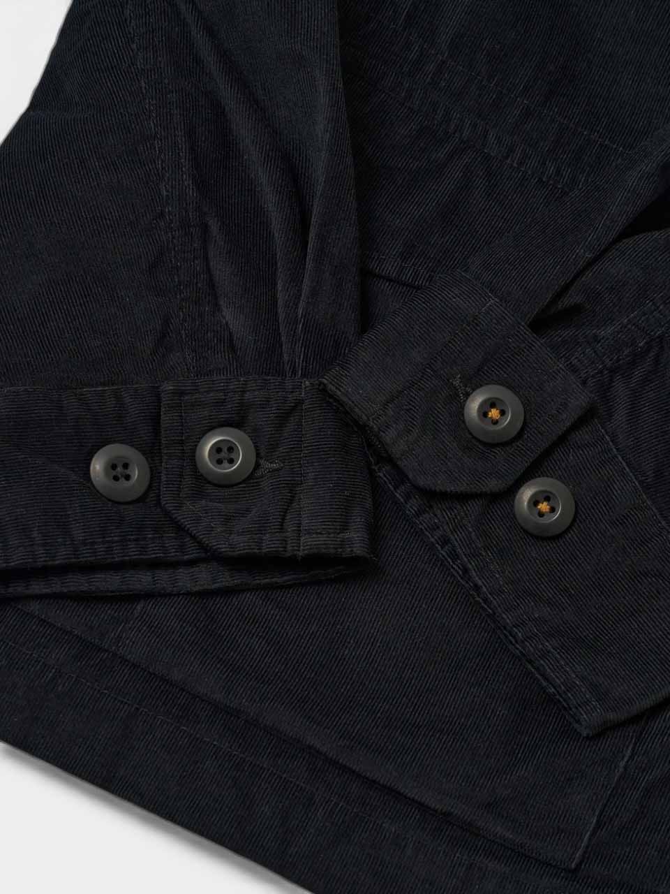 Organic Fine Cord Duty Jacket Black
