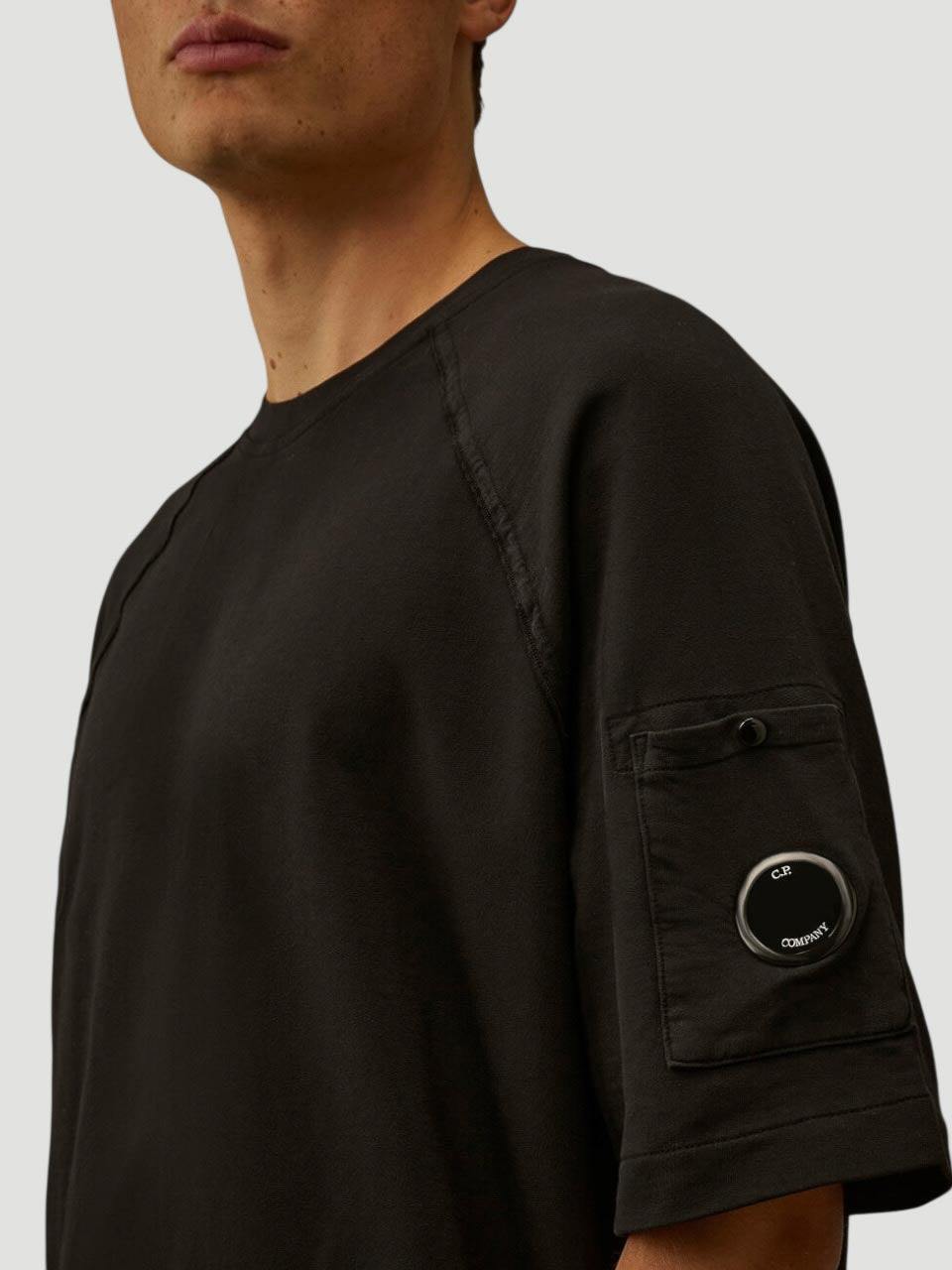 Oversize Short Sleeve T-Shirt Light Fleece Navy