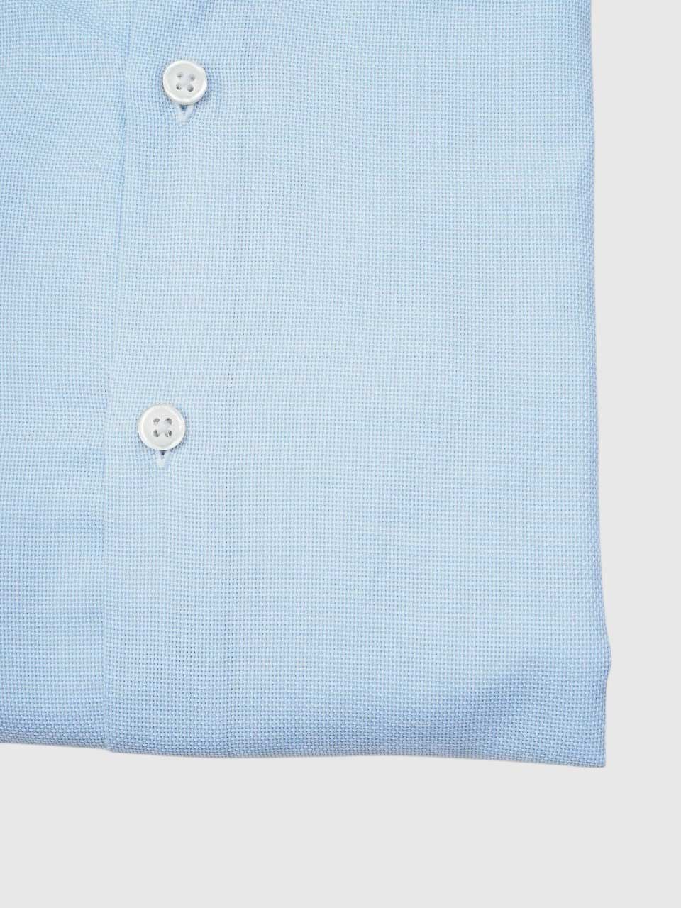 Structure Washed Business Shirt Blue