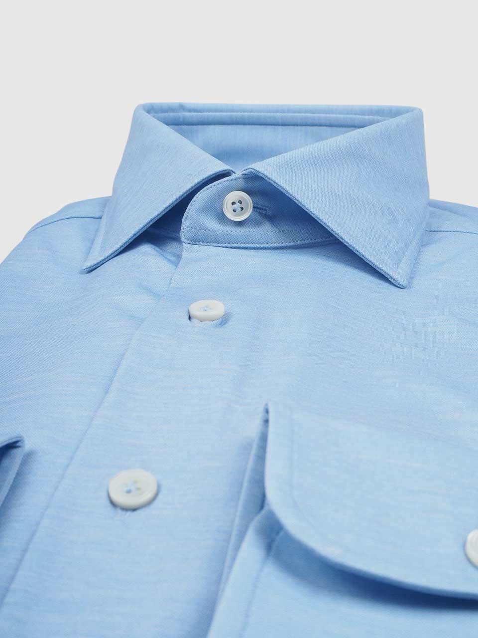 Stretched Business Shirt Blue