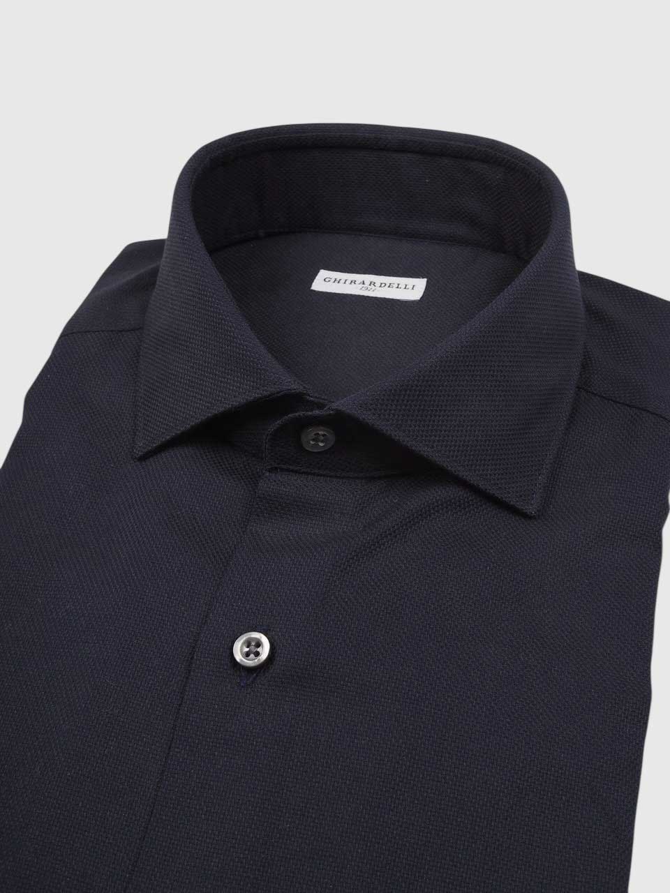 Cotton Business Shirt Navy