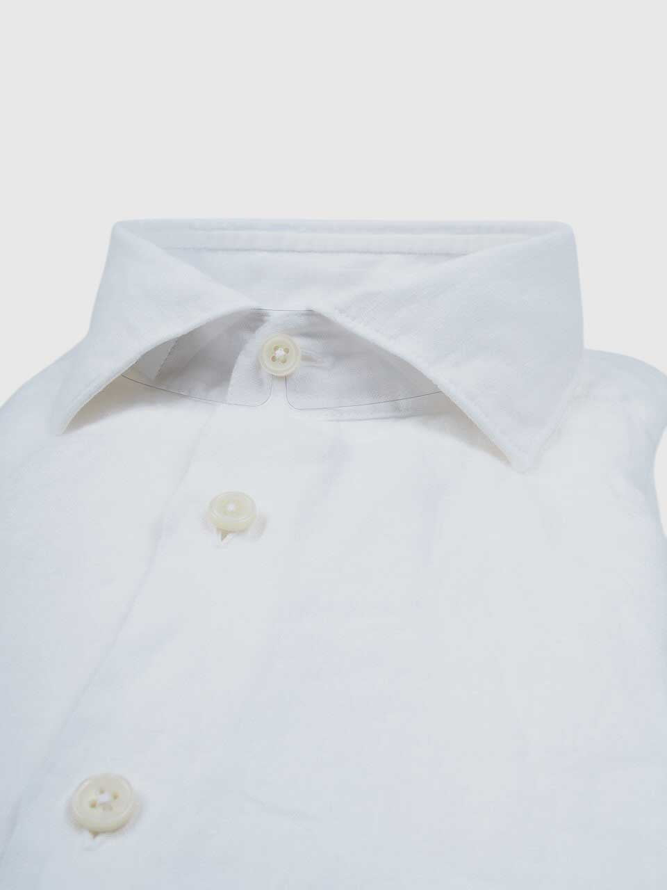 Ghirardelli 1911 Washed Linen Shirt White