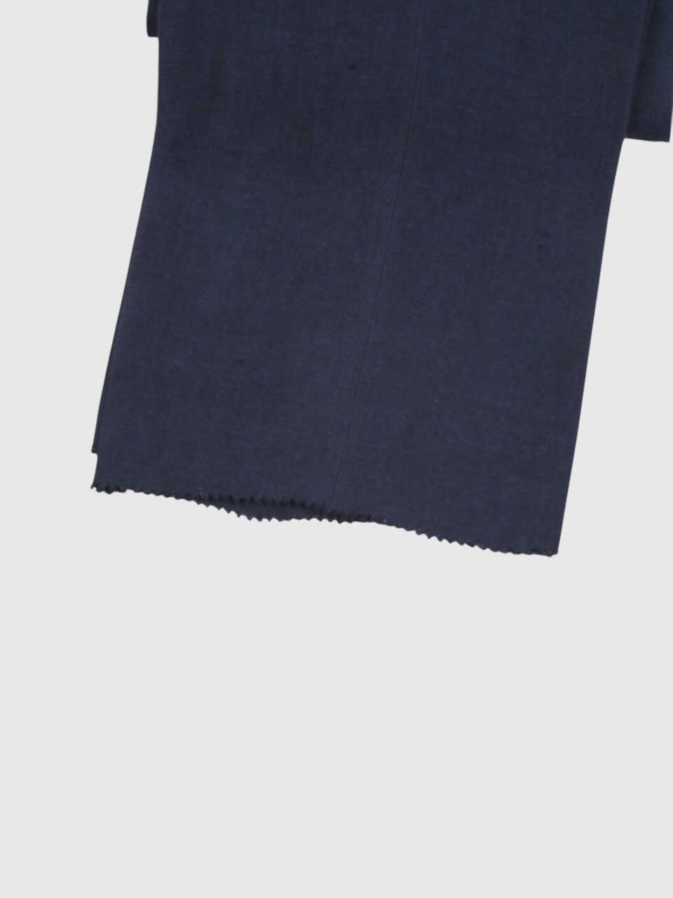 Loose Fit Linen Trousers Navy