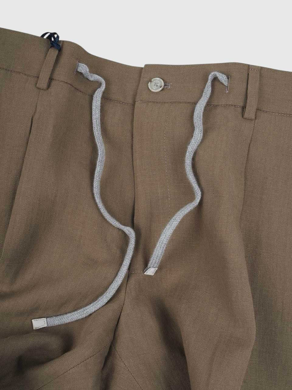 Barba Napoli Linen Trousers Camel