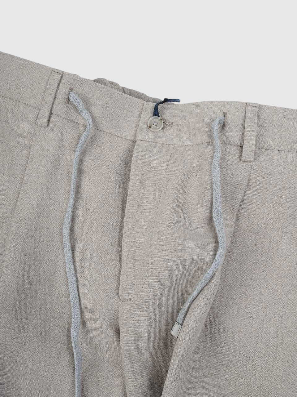 Barba Napoli Linen Trousers Beige