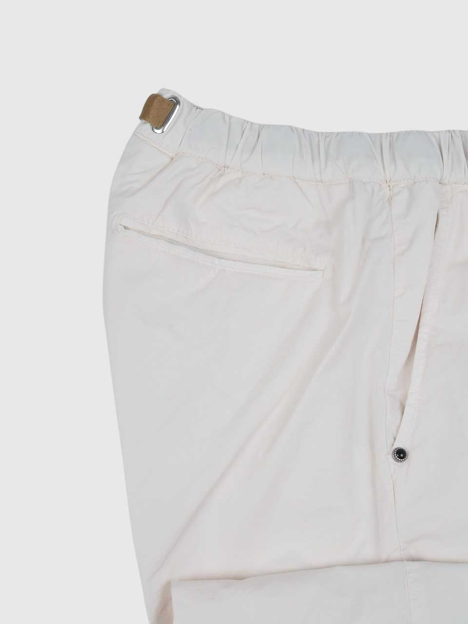 Cotton Drawstring Trousers White