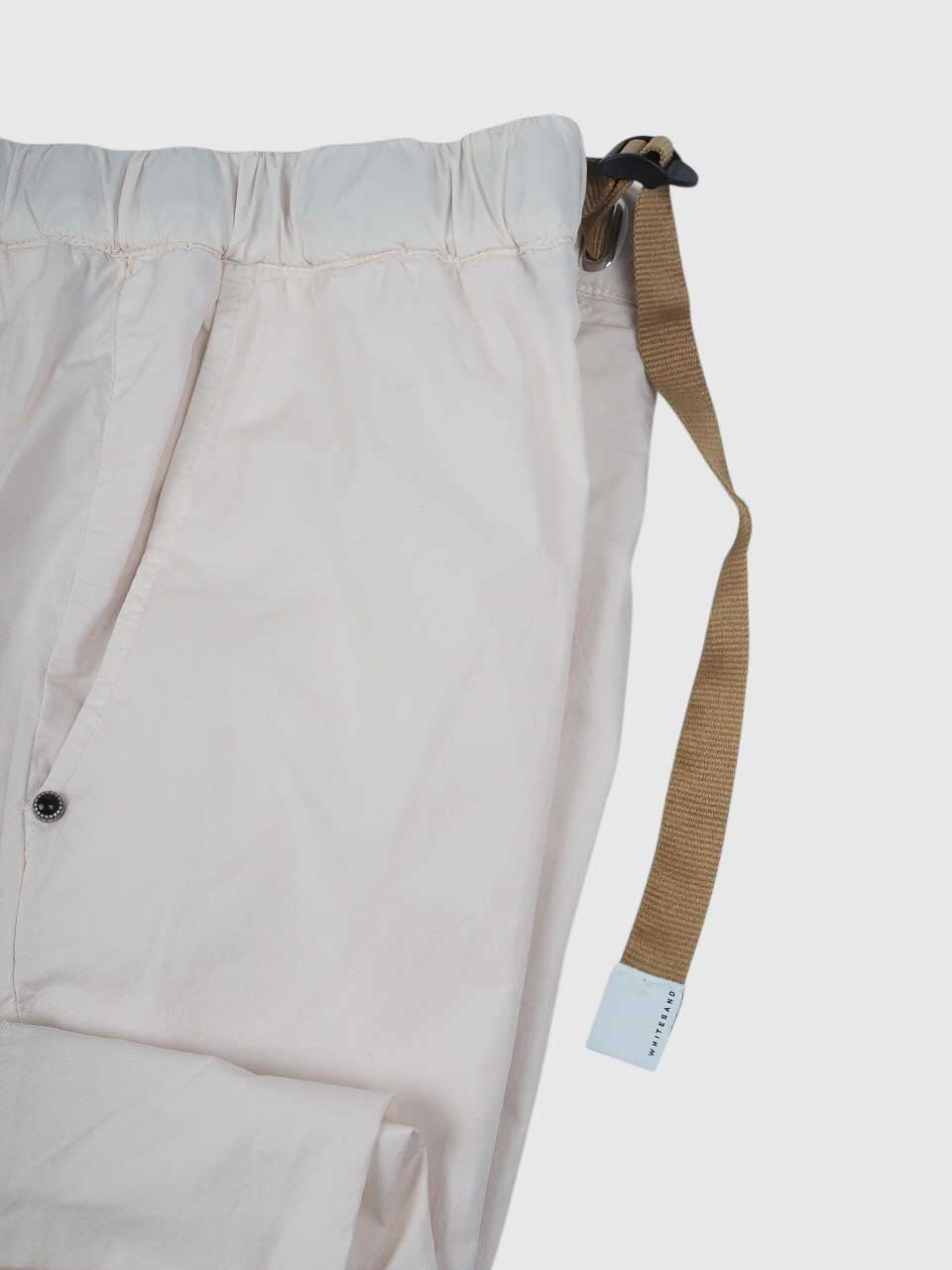 Cotton Drawstring Trousers White
