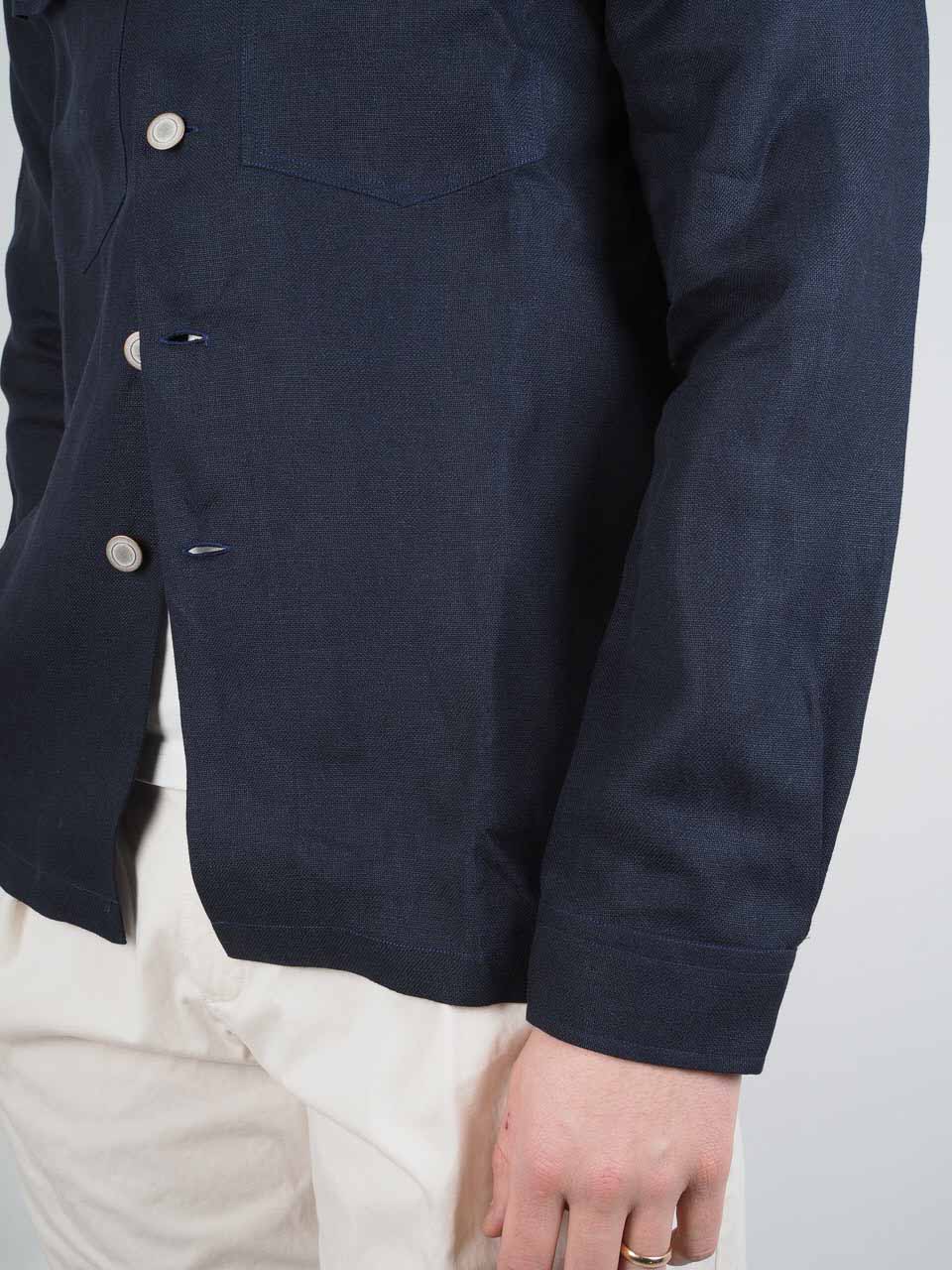 Linen Overshirt Navy