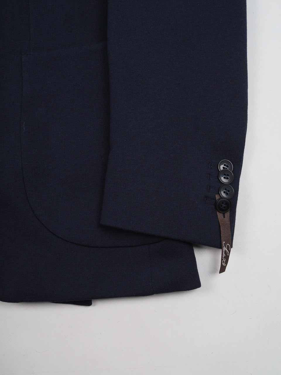 Cotton Blazer Removable Vest Navy