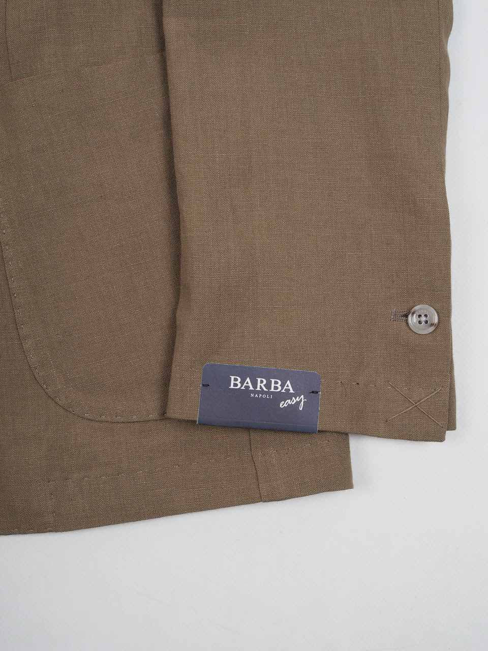 Barba Napoli Linen Blazer Tobacco