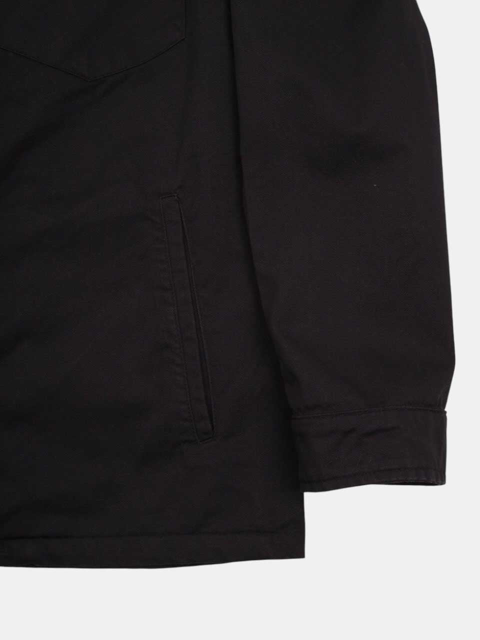 White Sand Cotton Twill Jacket Black