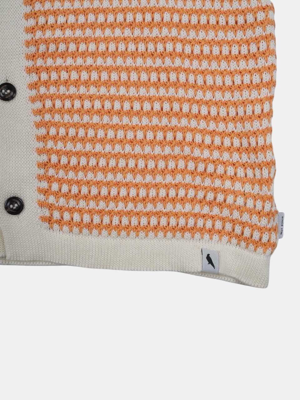 Peregrine Island Crochet Shirt Orange