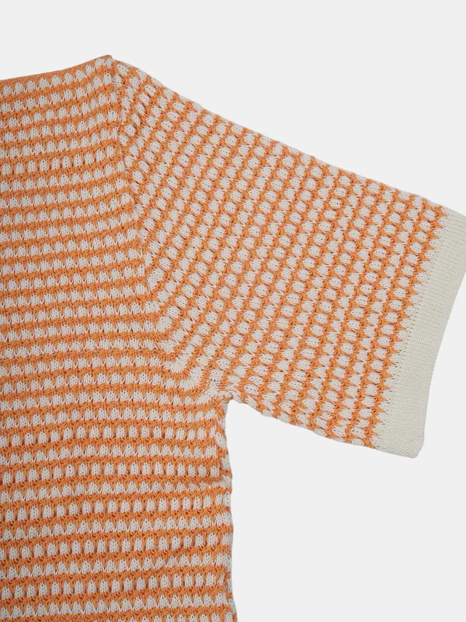 Peregrine Island Crochet Shirt Orange