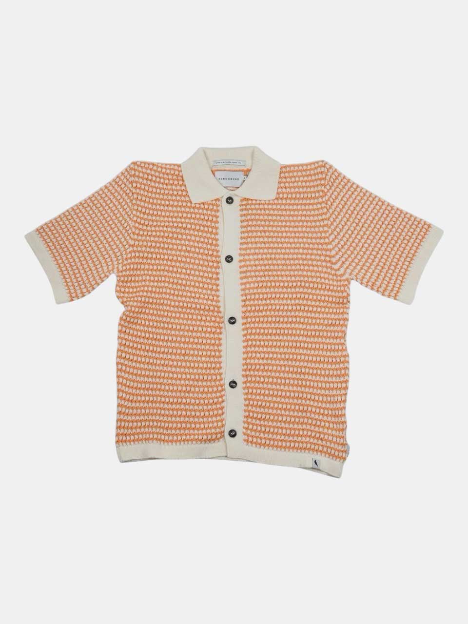 Peregrine Island Crochet Shirt Orange