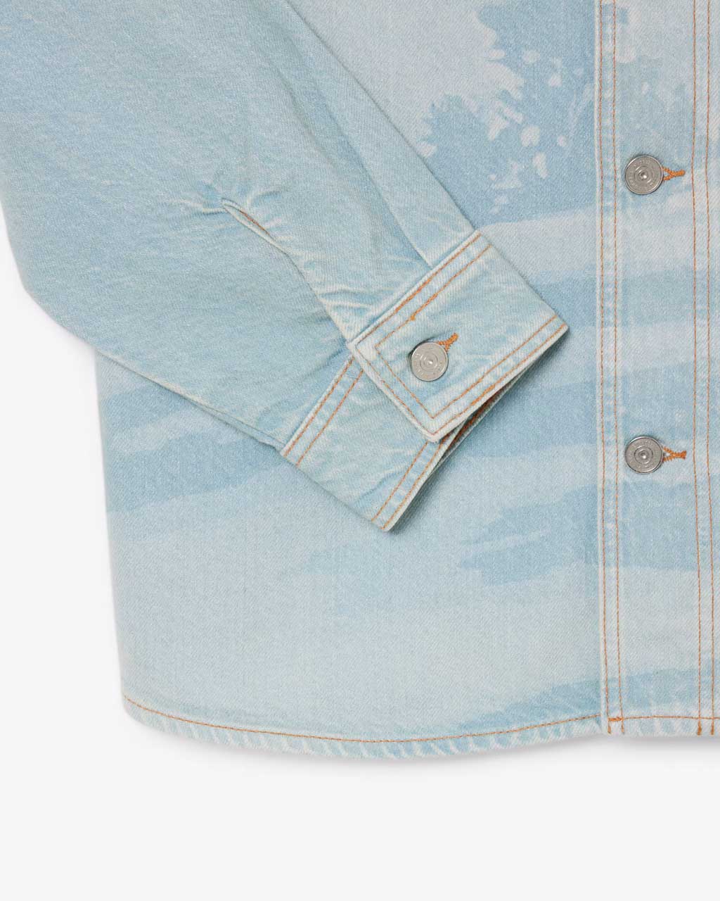 Lacoste Landscape Motif Denim Overshirt