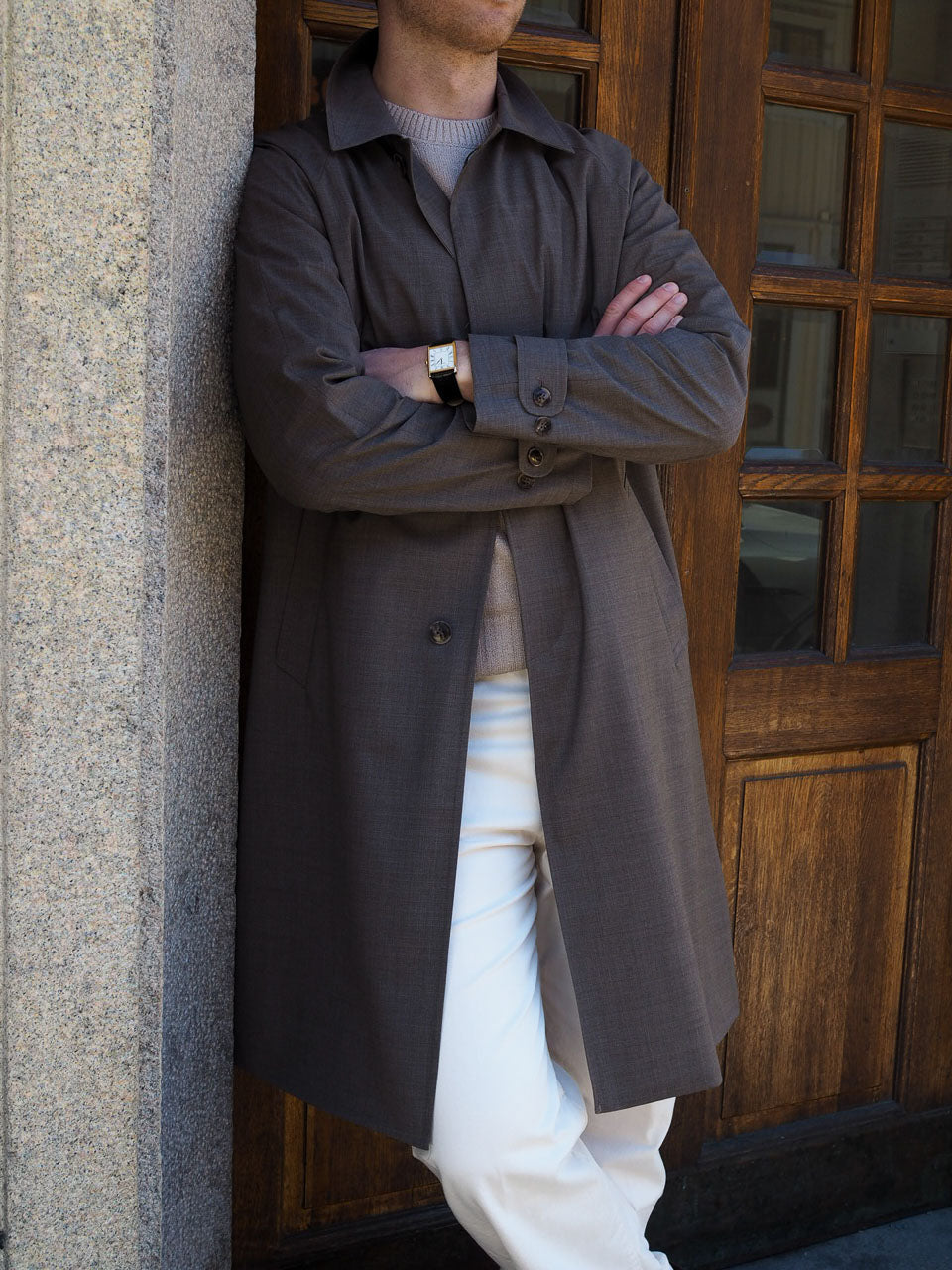 Studio 73 Light Raglan Coat Brown