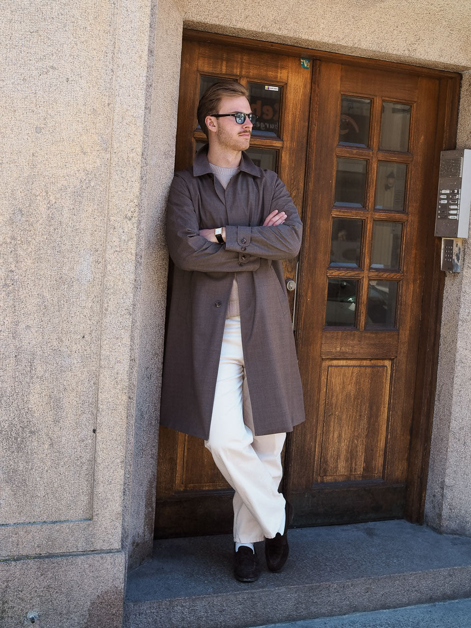 Studio 73 Light Raglan Coat Brown