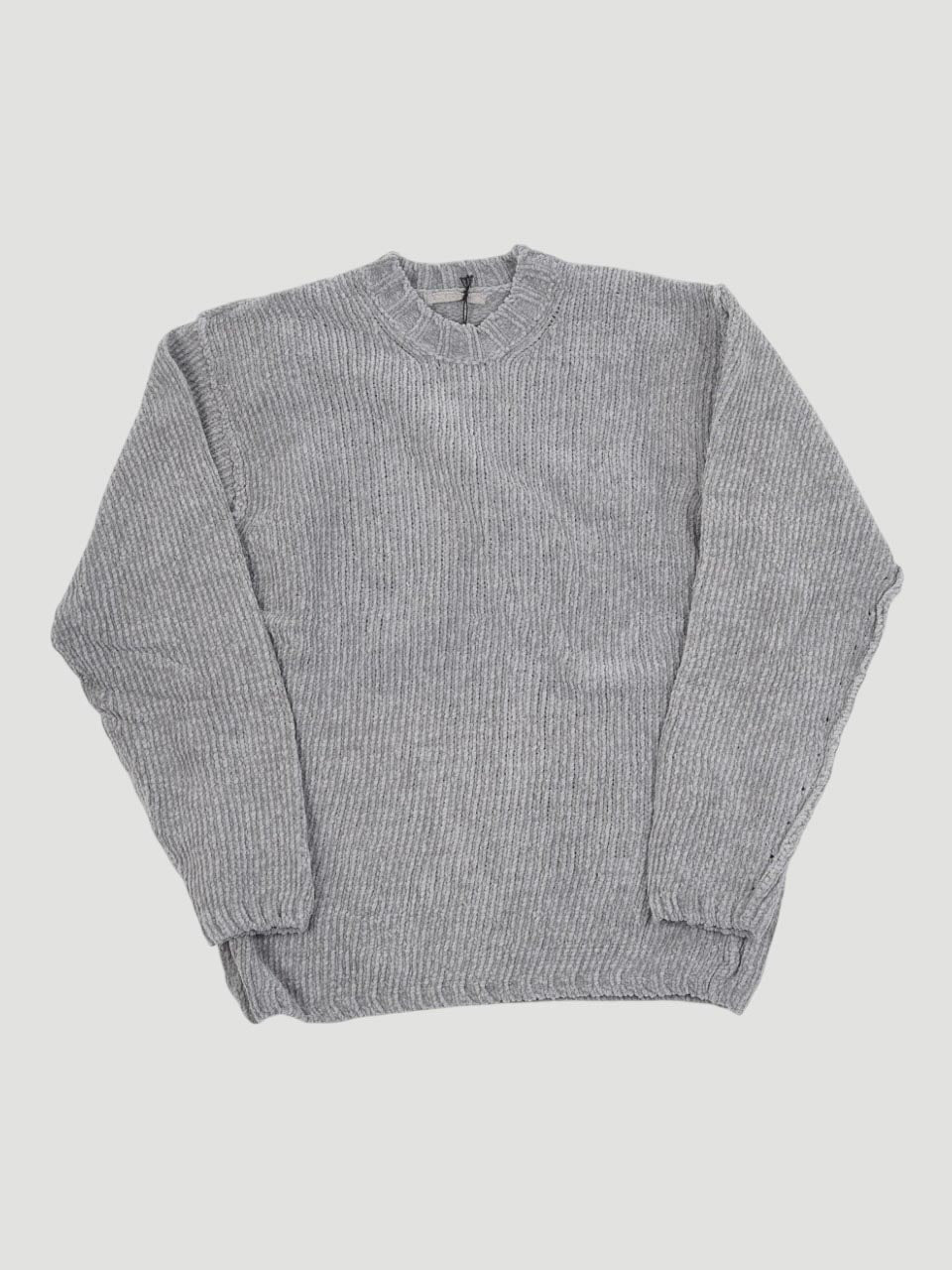 Ten C Chenille Cotton Sweater Grey