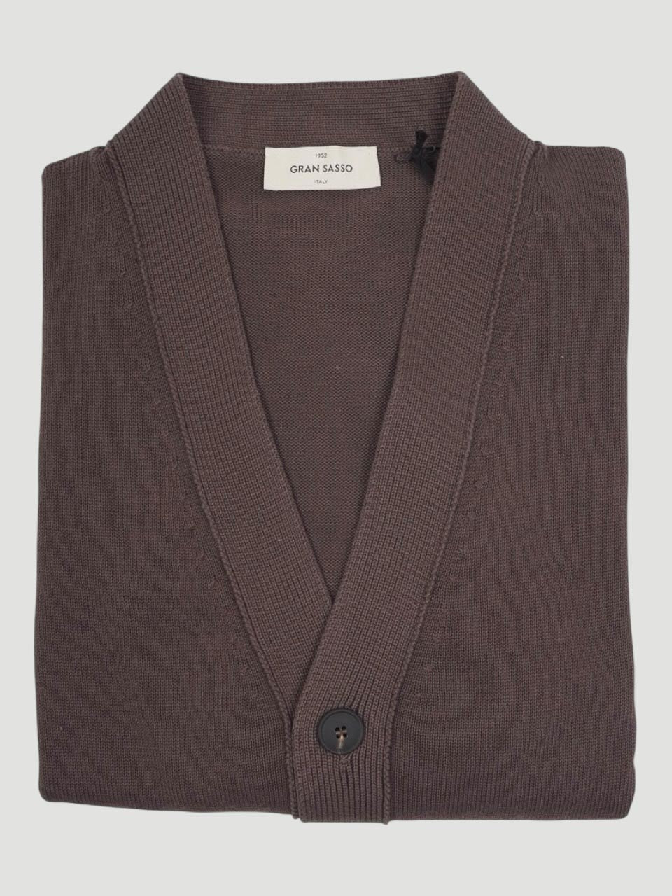 Gran Sasso Cotton Cardigan Brown