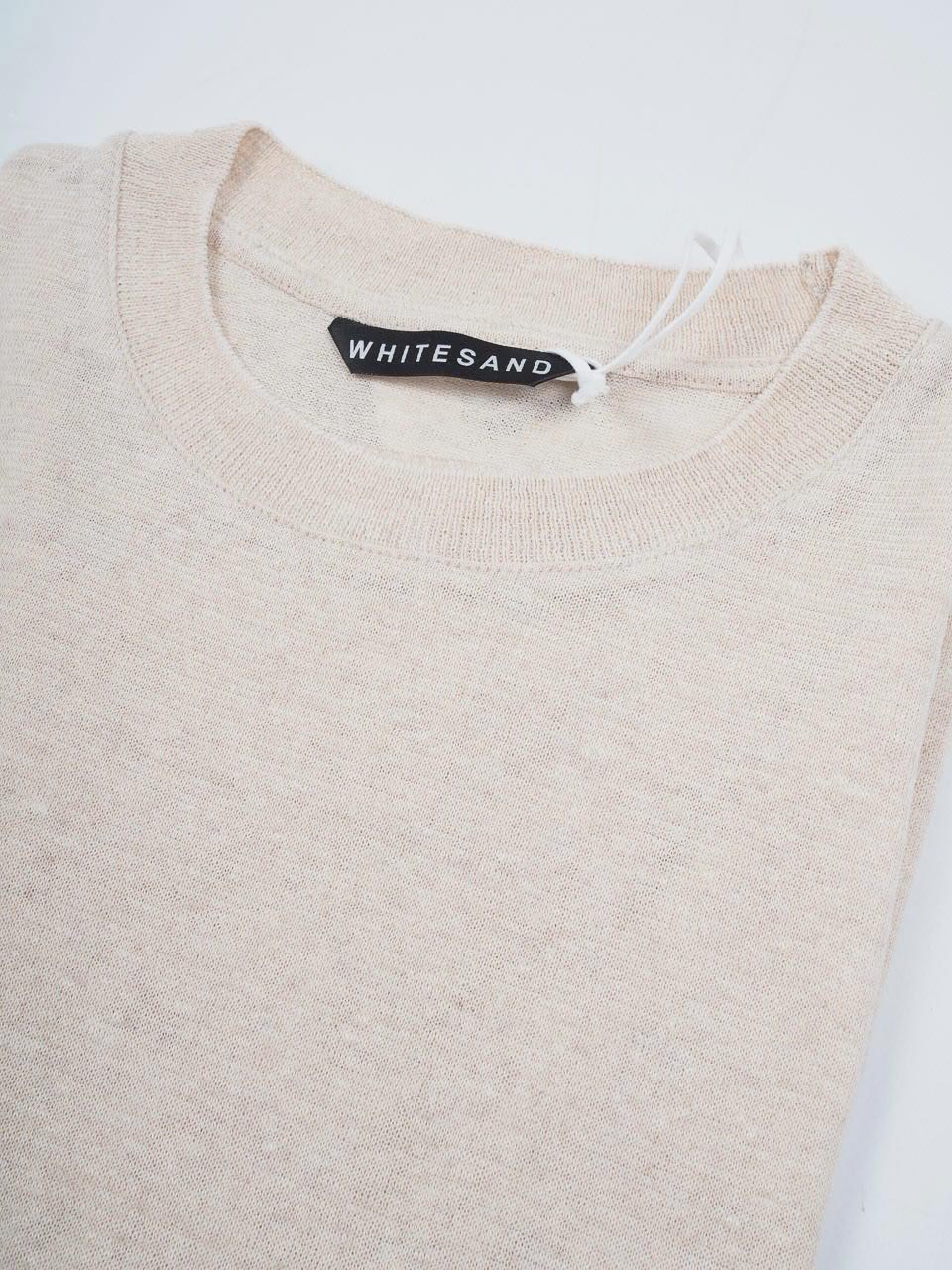 Oversize Linen T-Shirt Beige