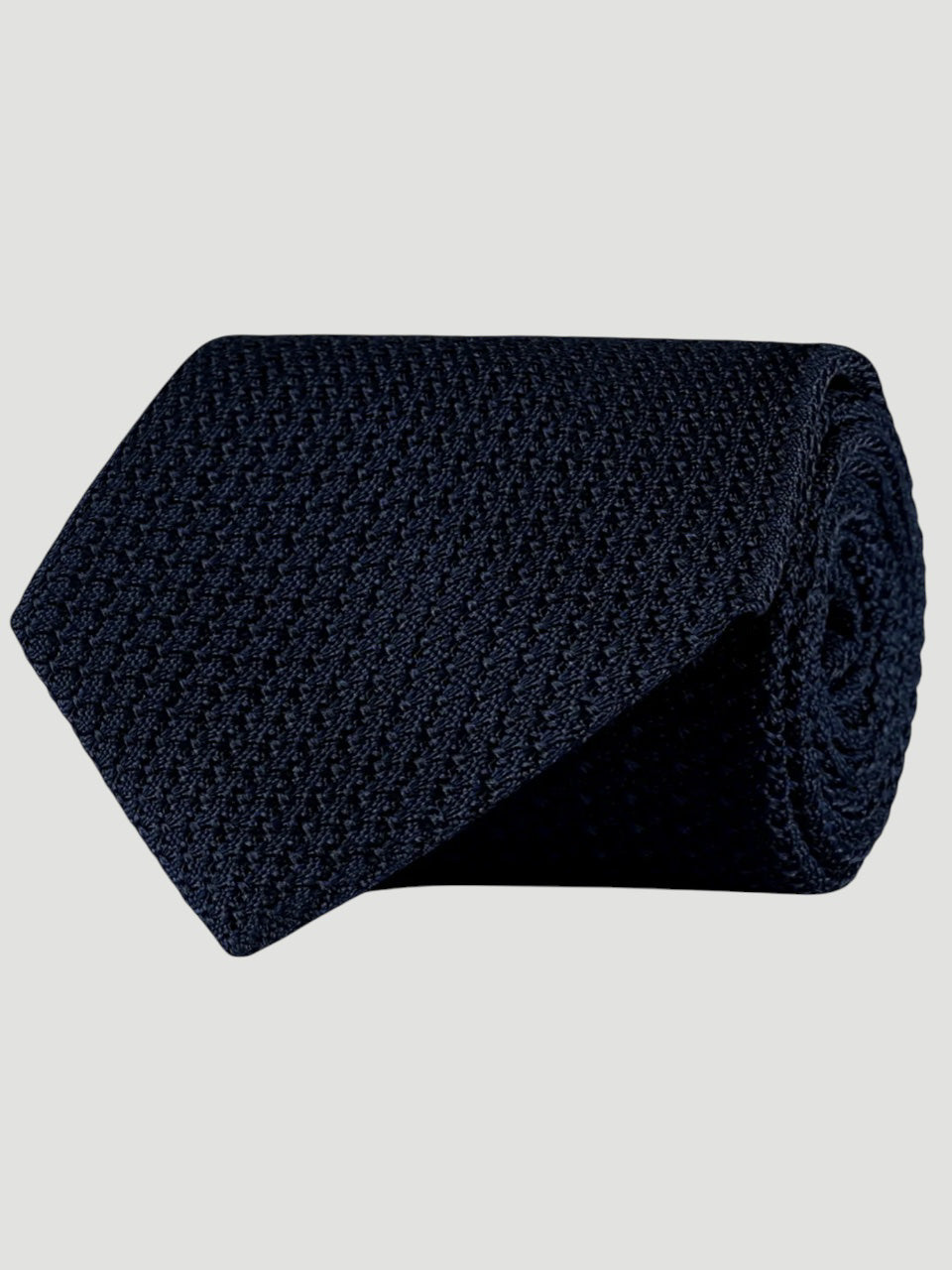 Amanda Christensen Classic grenadine silk Tie Navy