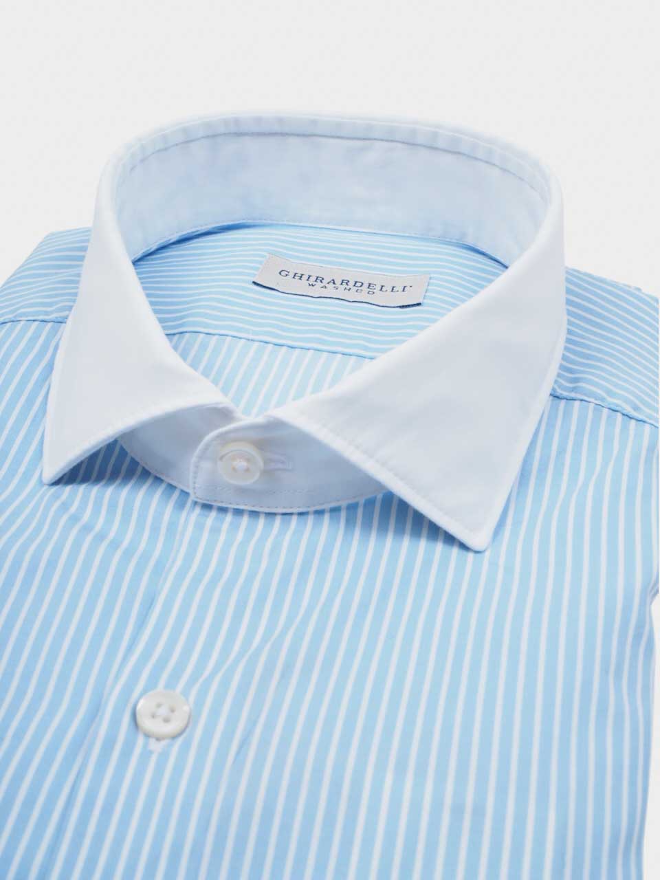 Striped Oxford Shirt Button-Down White/Blue