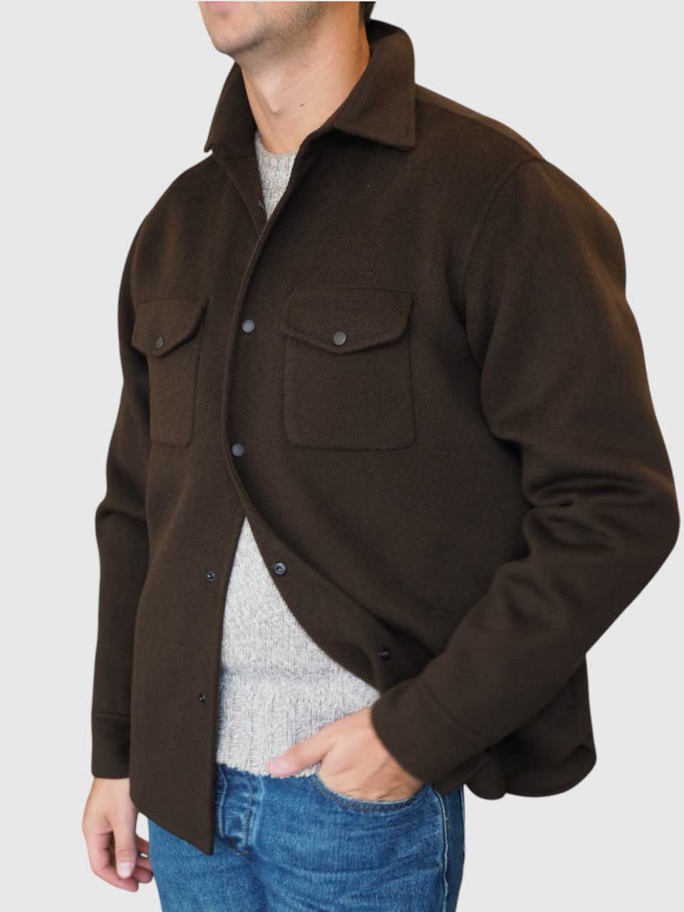 Aspesi Wool Jacket Brown
