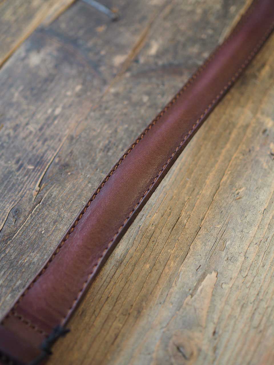 Orciani Narrow Leather Belt Brown