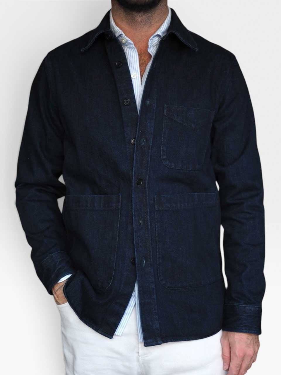Aspesi Dark Denim Jacket